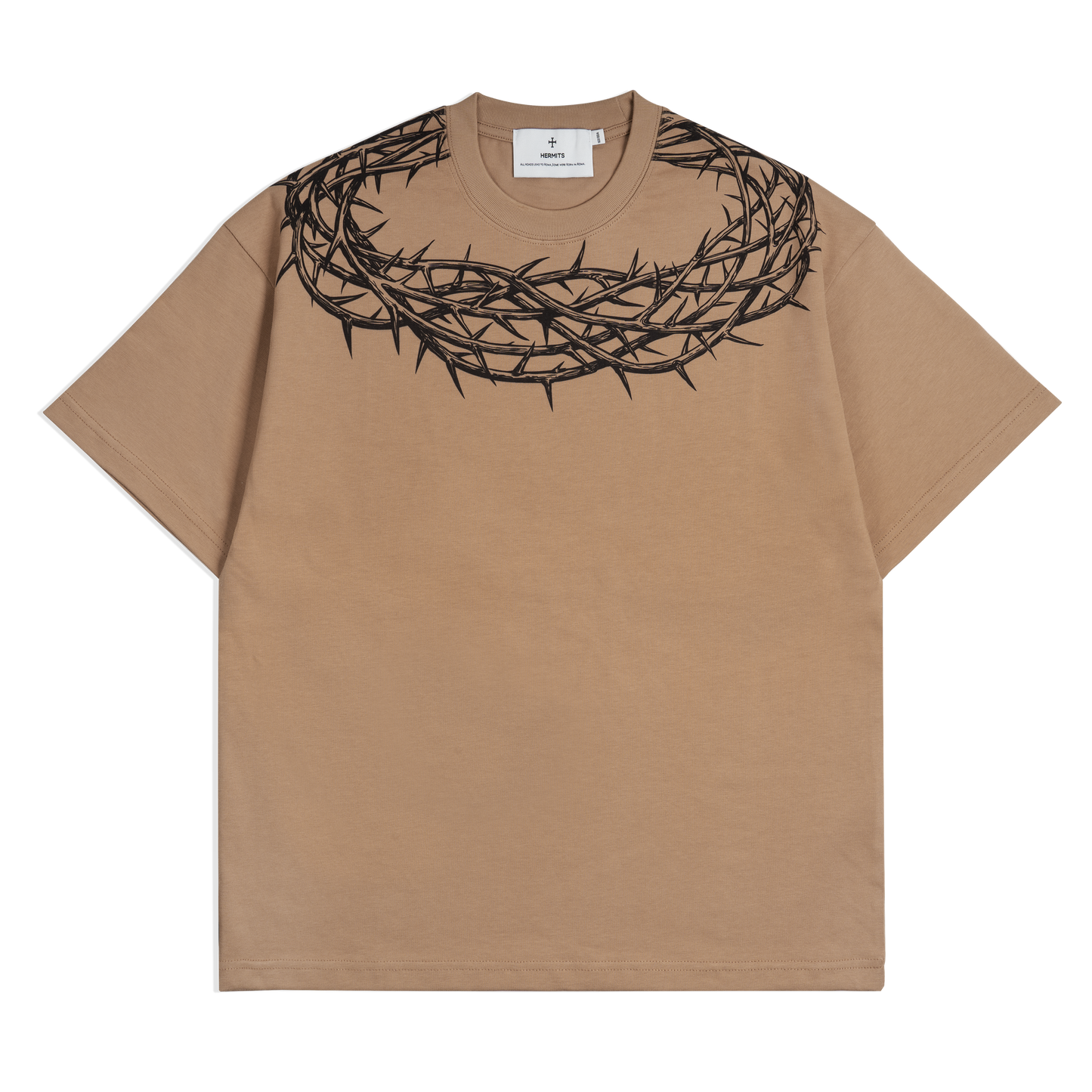 Crown of Thorns Unisex T-shirt_Brown