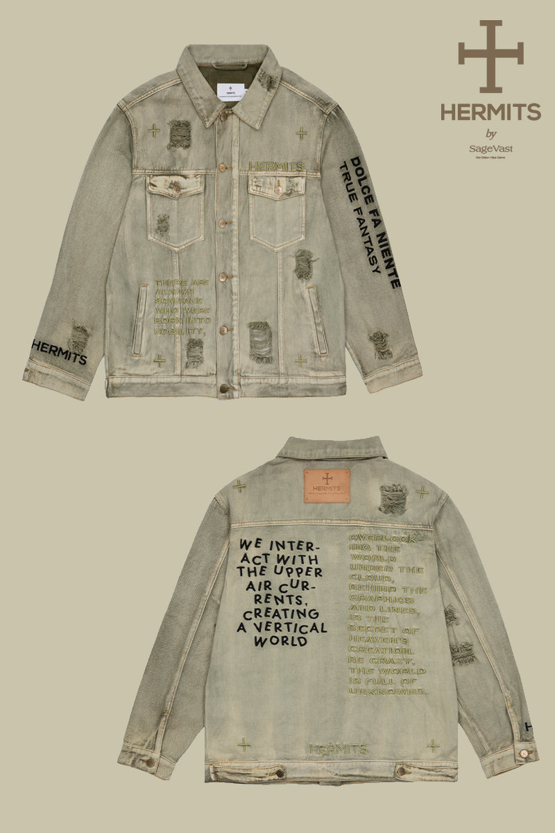 Olive-green Denim Jacket